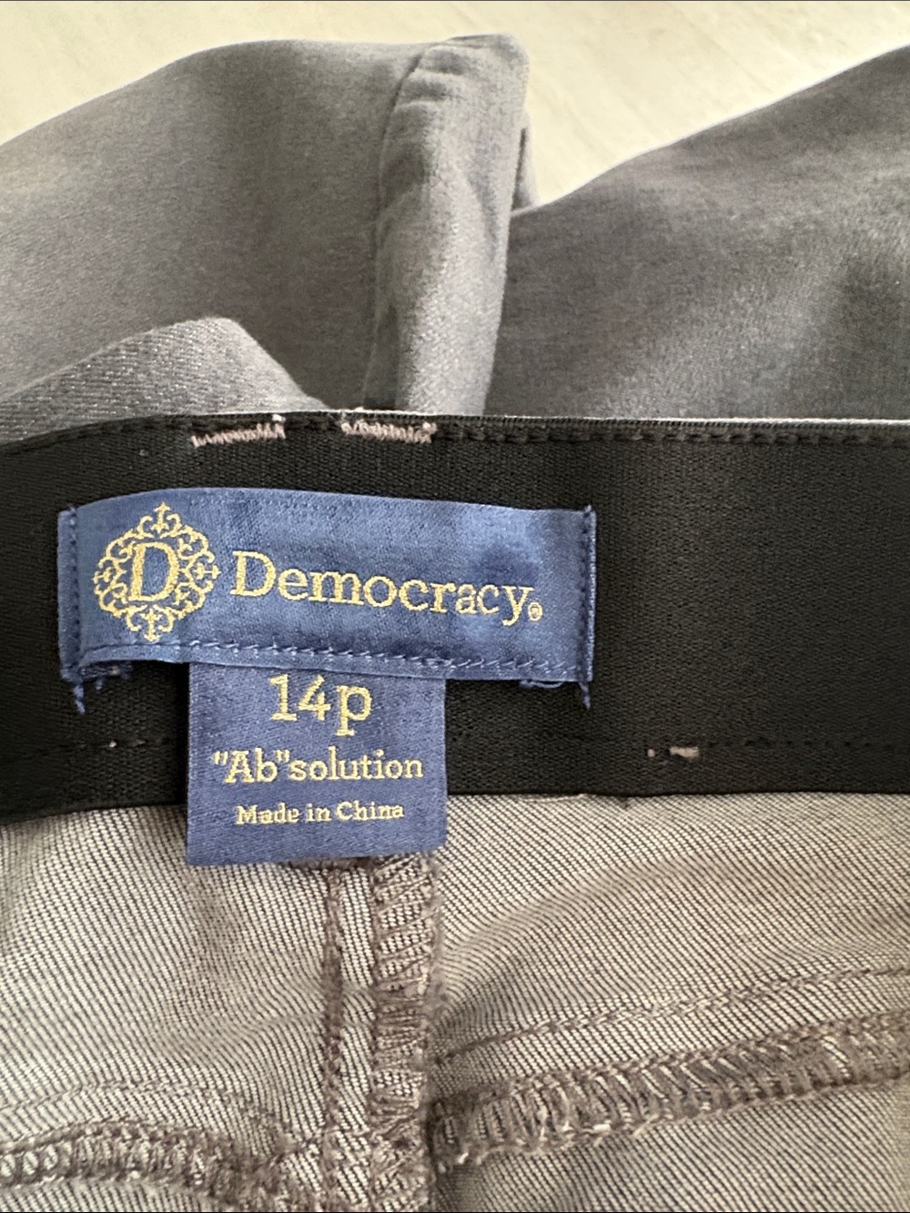 Democracy Women's Dark Gray Distressed Skinny Jeans - Picture 6 of 7
